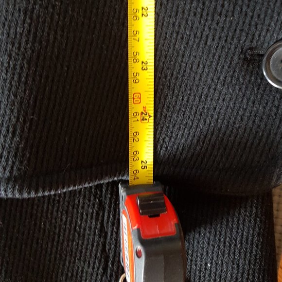 Classic Black Double-Breasted Coat - Picture 12 of 13